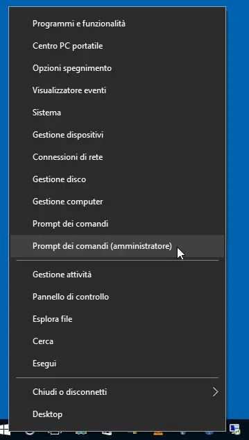 Riavviare servizio Windows Update - apriamo un prompt dei comandi elevato