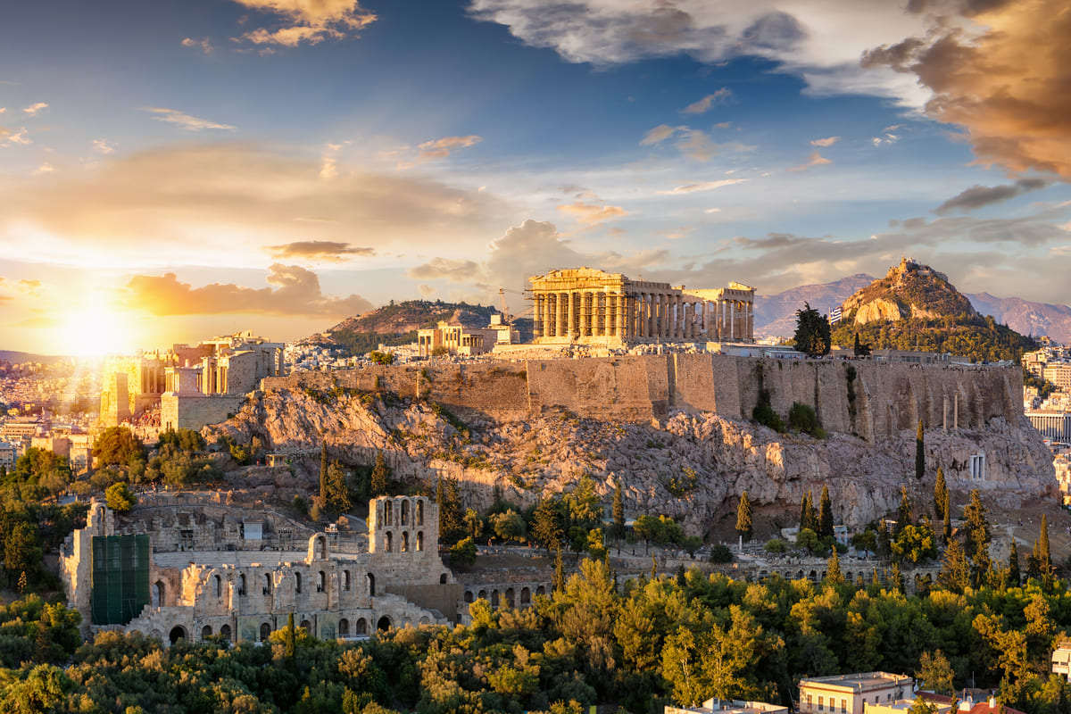 panoramica atene acropoli grecia