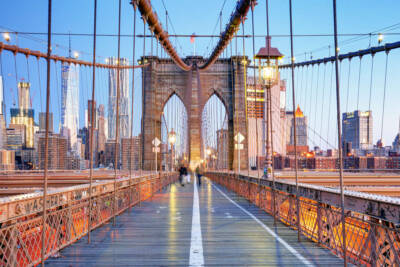 ponte di Brooklyn New York Stati Uniti