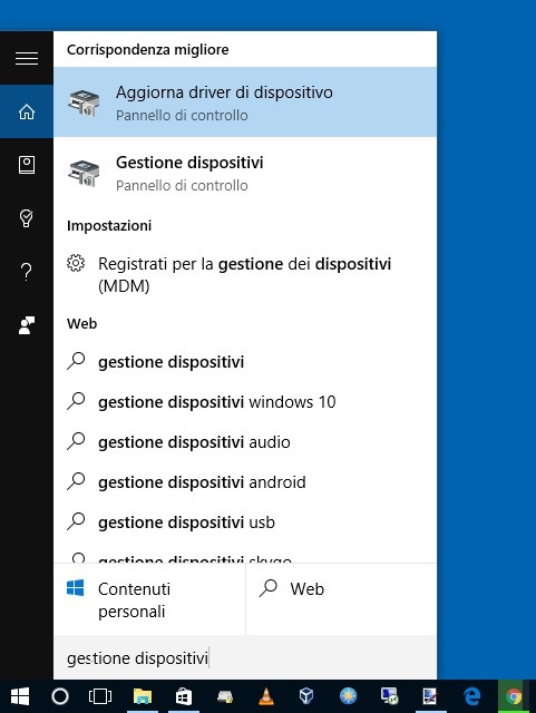 Apriamo una sezione specifica del Pannello di Controllo in Windows 10 usando Cortana