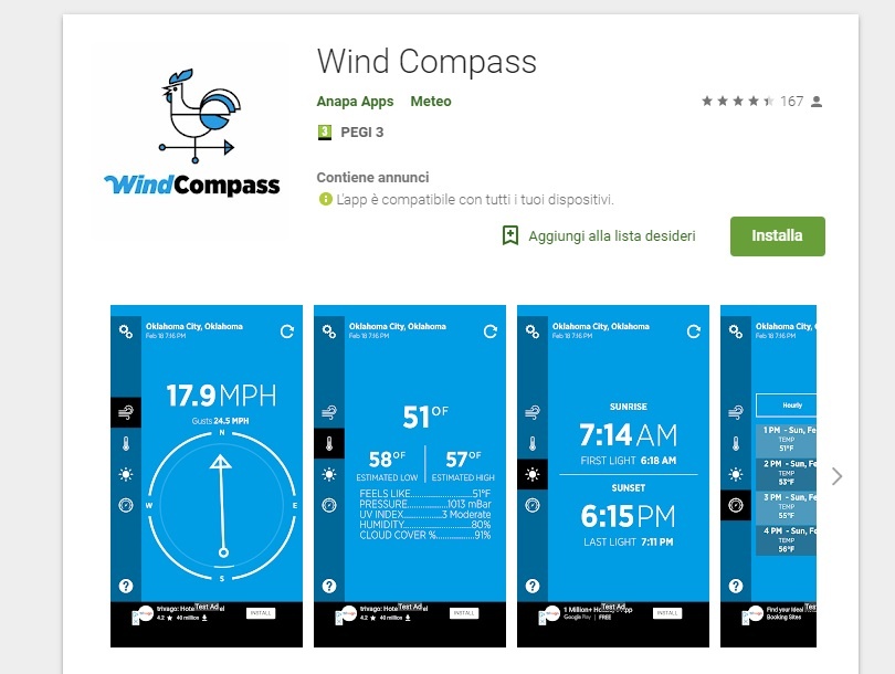 Bussole gratis Wind Compass