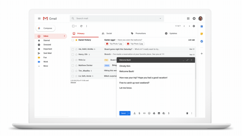 programmare invio email gmail