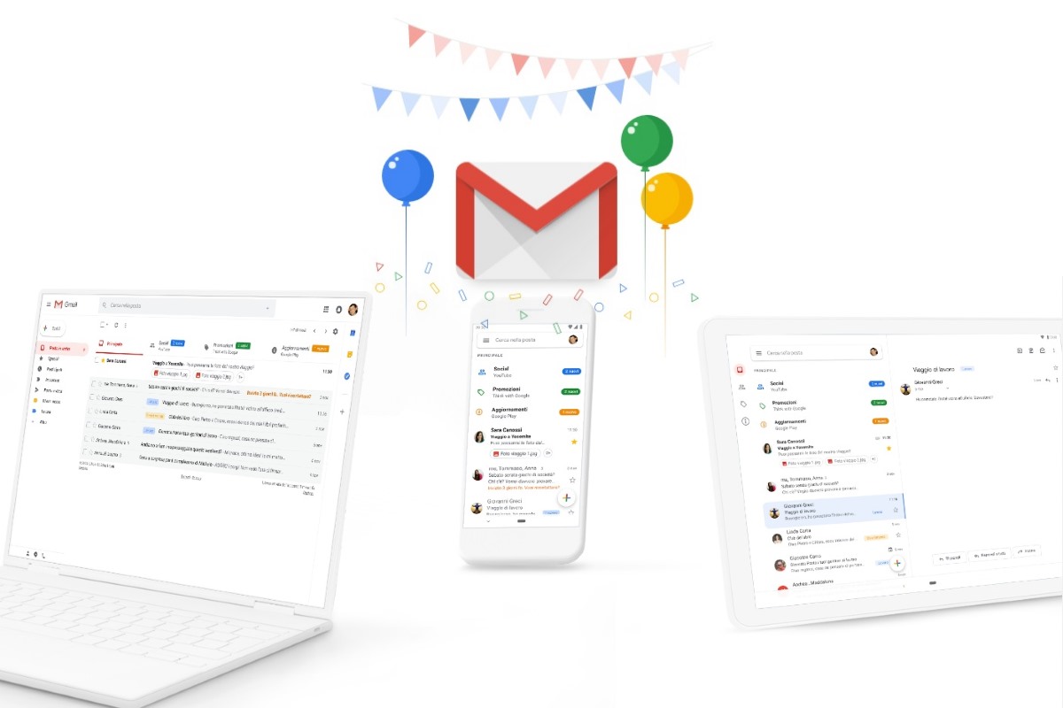 Gmail compie 15 anni e permette di programmare l’invio delle email