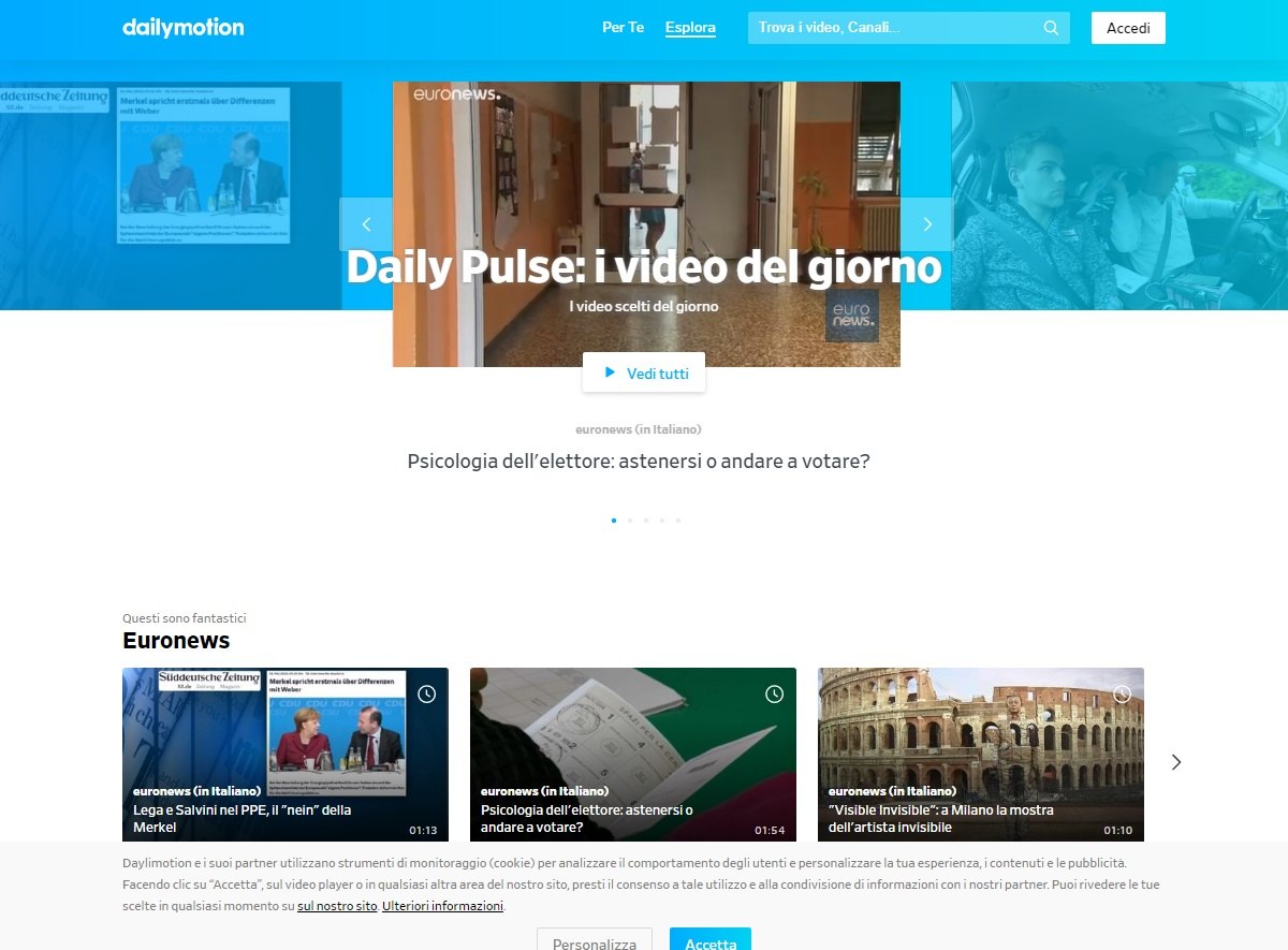 Dailymotion sito video