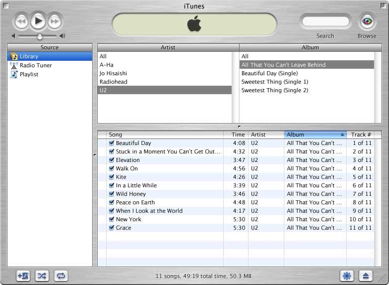 iTunes prima versione