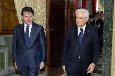 Giuseppe Conte e Sergio Mattarella