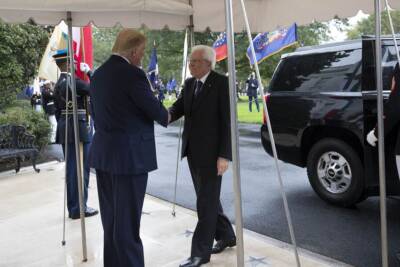 Sergio Mattarella e Donald Trump