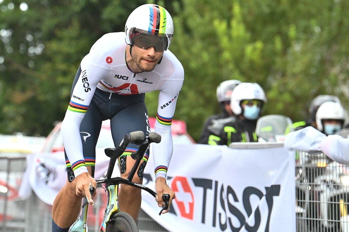 Giro d’Italia, Filippo Ganna ha vinto la 14esima tappa