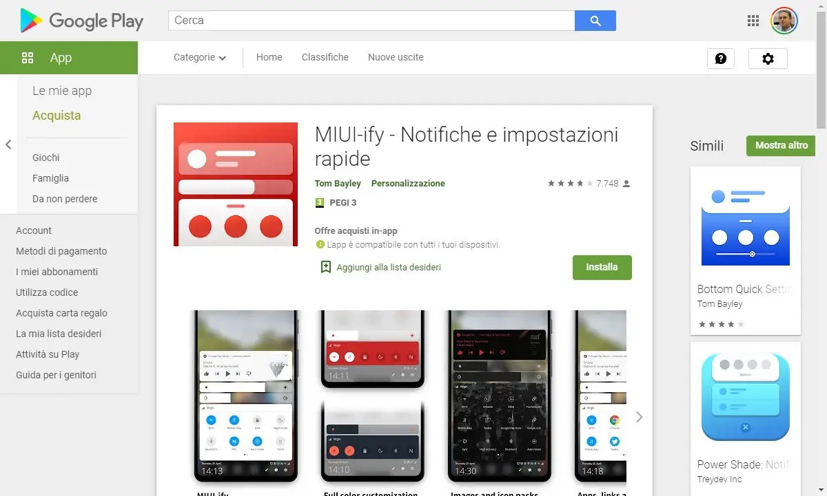 Personalizzare Android MIUI ify