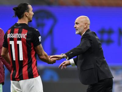 Zlatan Ibrahimovic e Stefano Pioli