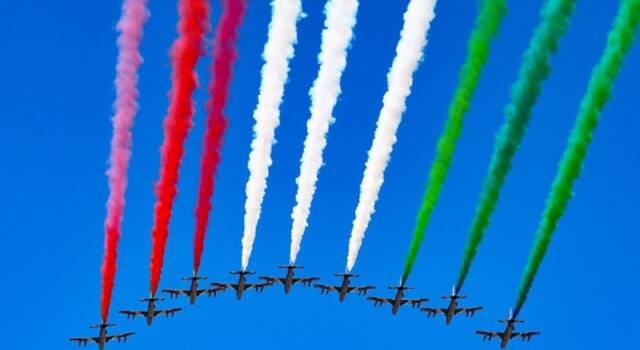 60 anni di storia per le Frecce Tricolori. La manifestazione all&#8217;aeroporto di Rivolto