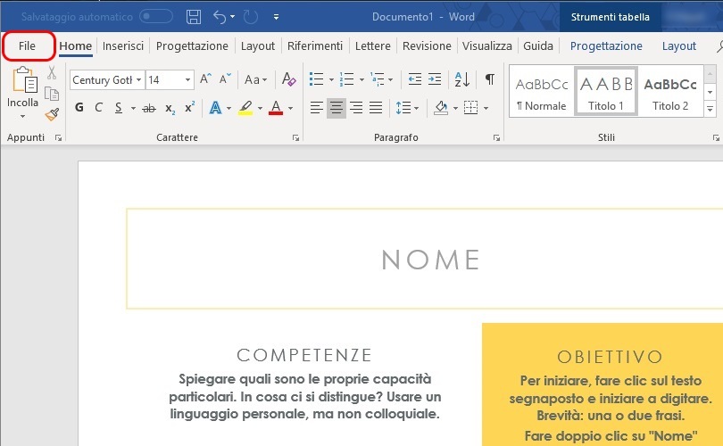 come convertire un file Word in PDF word File