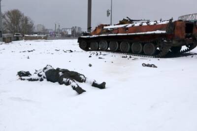 guerra in Ucraina militare morto, carroarmato