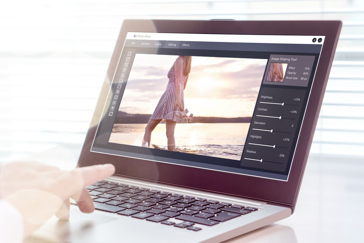 computer foto modificare ritoccare