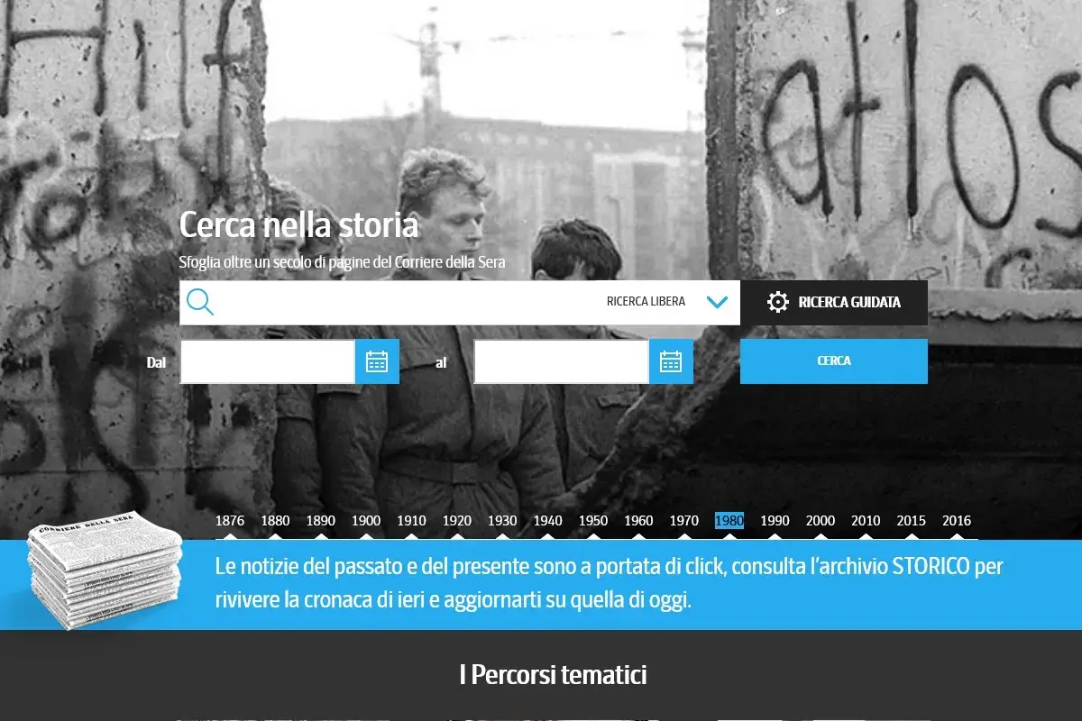 Come consultare gli archivi storici dei giornali italiani