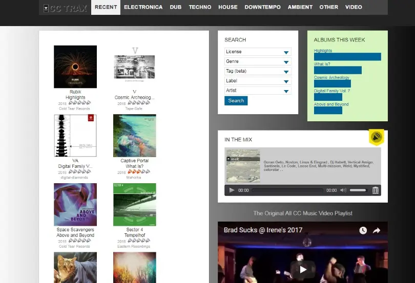 CCtrax: musica gratis MP3 per gli amanti dell'elettronica