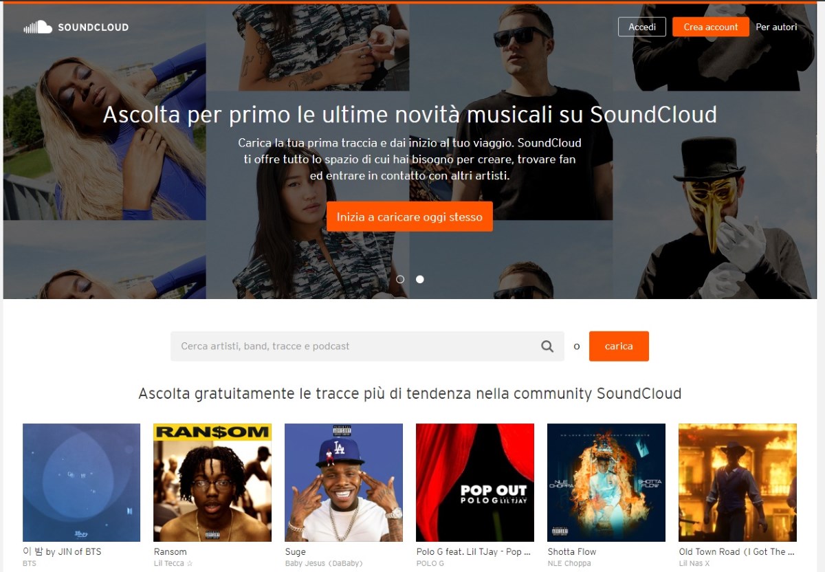 Musica gratis: download da SoundCloud