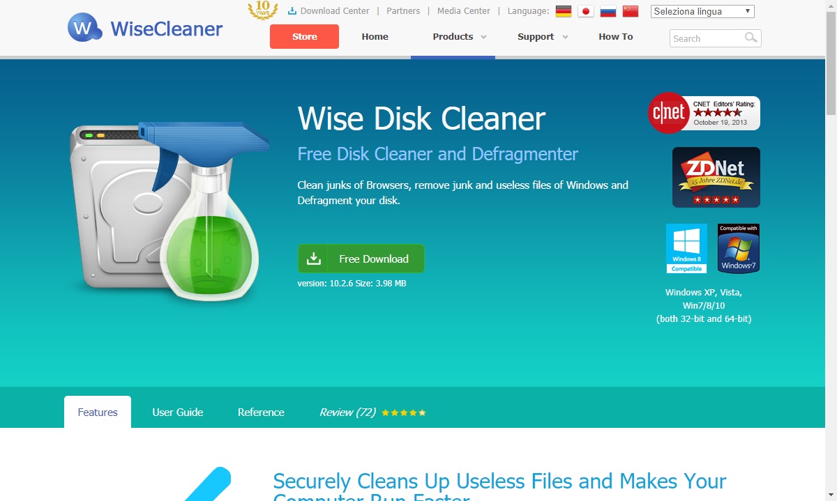 Programmi pulizia PC Wise Disk Cleaner