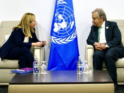 Giorgia Meloni-Antonio Guterres