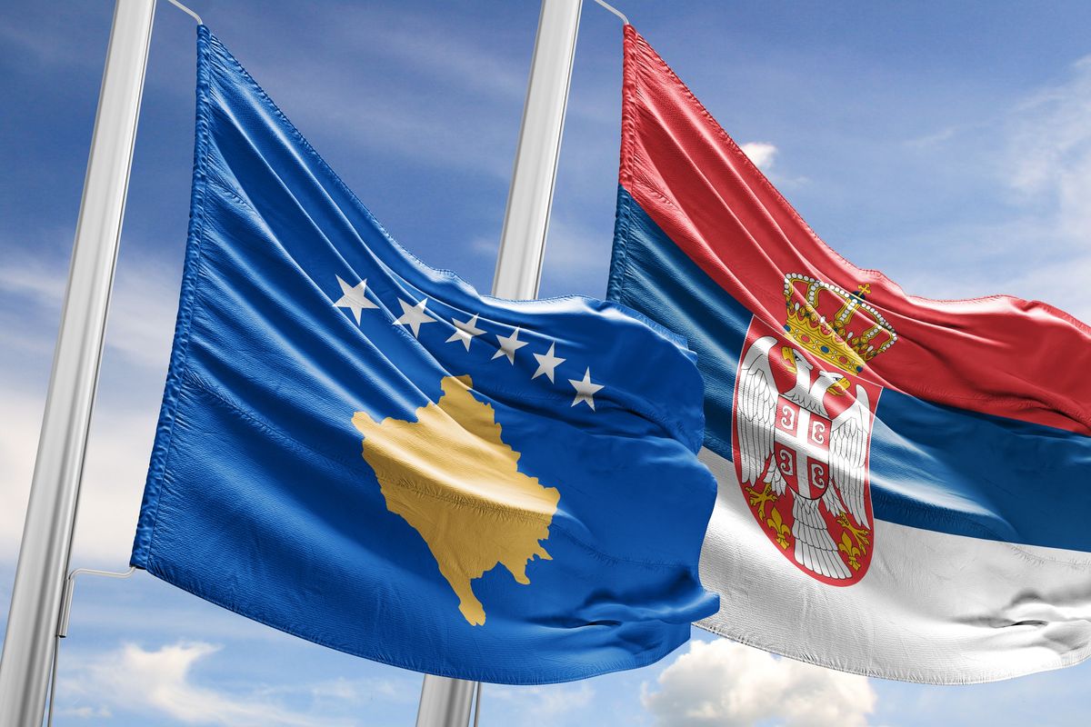 bandiere kosovo serbia