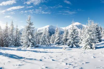 montagna inverno neve