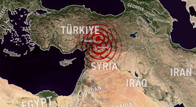 Turchia-Siria: nuova scossa di terremoto di 6.4