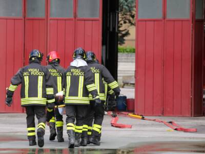 pompieri, soccorsi incidente barella