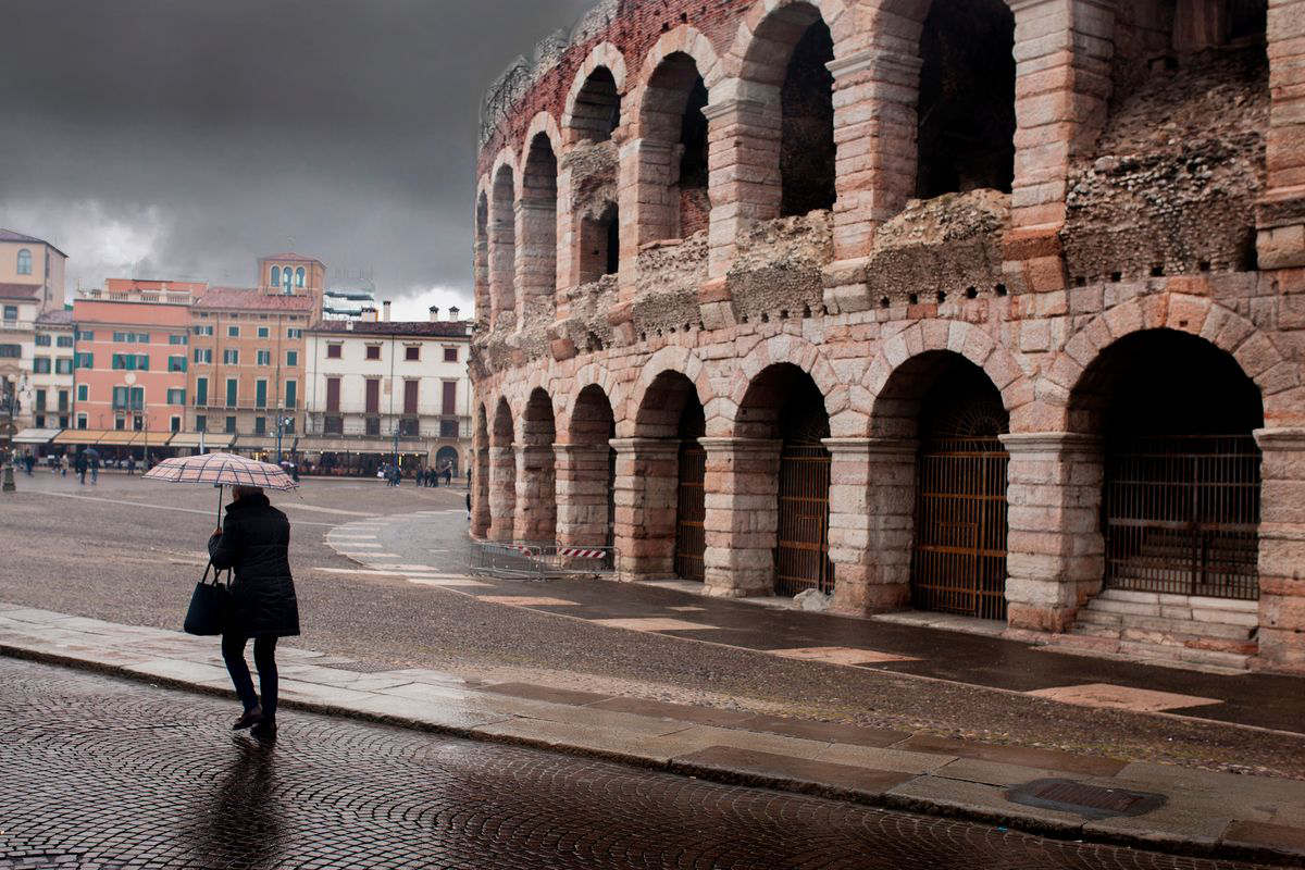 Meteo, pioggia a Verona