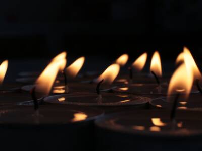candele lutto perdita