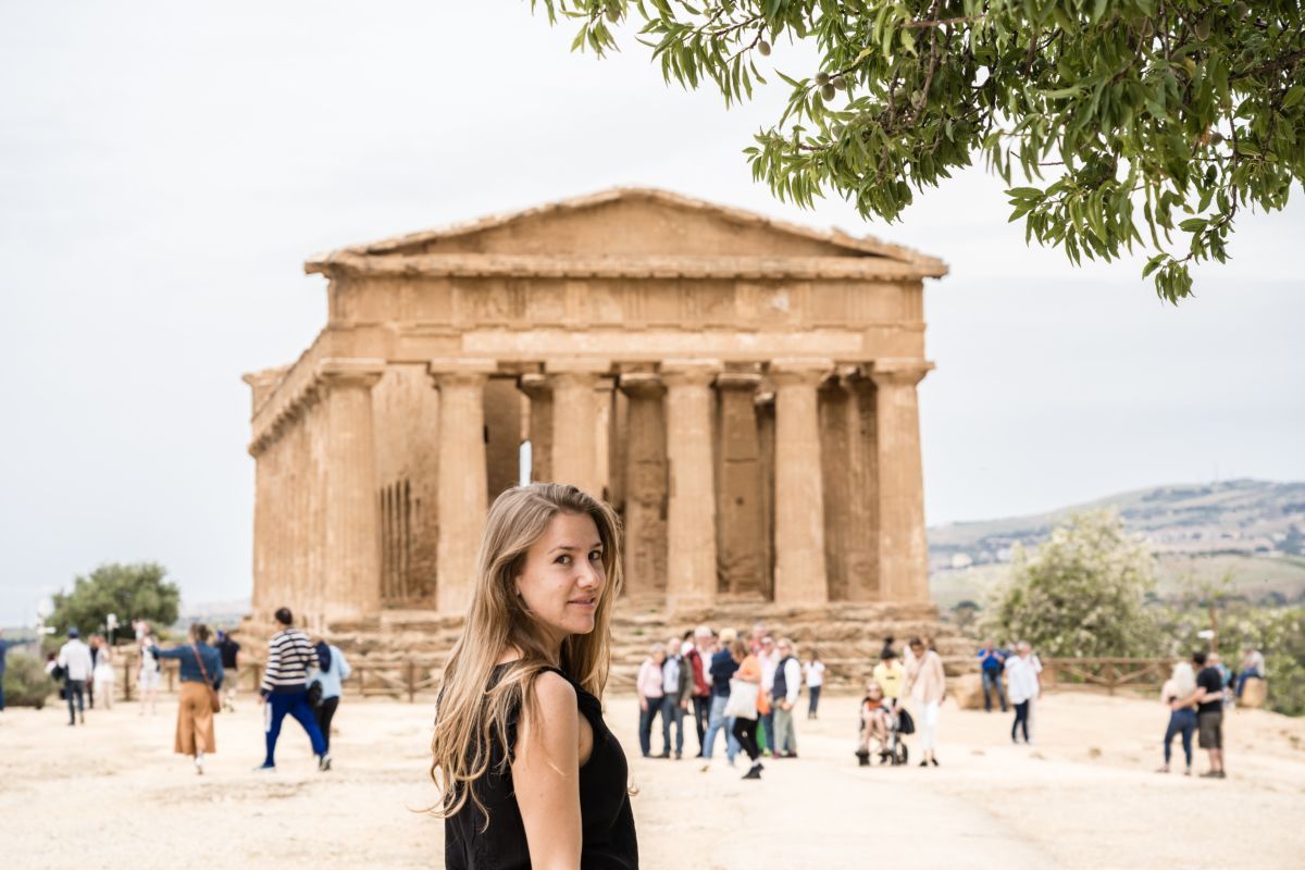 Sicilia, turista, valle dei templi