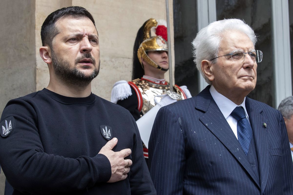 Volodymyr Zelensky Sergio Mattarella