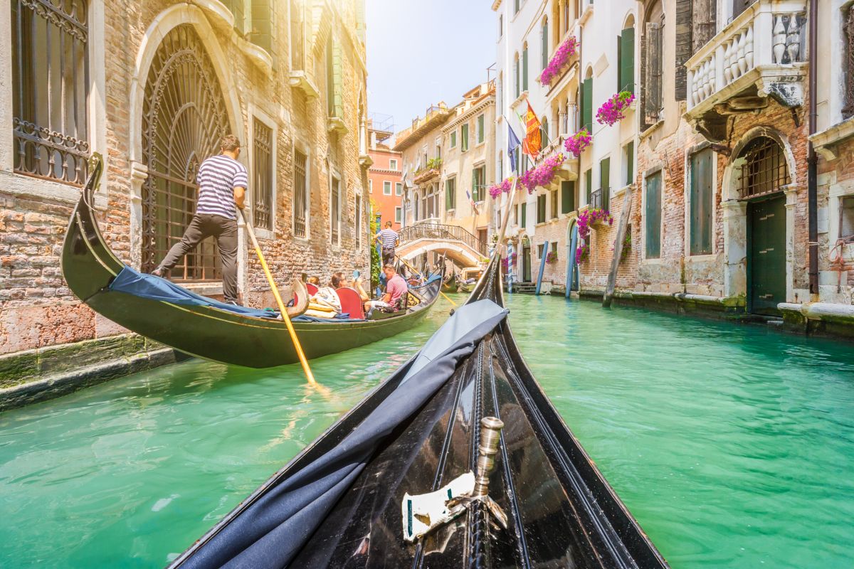 Misteriosa chiazza verde fosforescente sul Canal Grande di Venezia