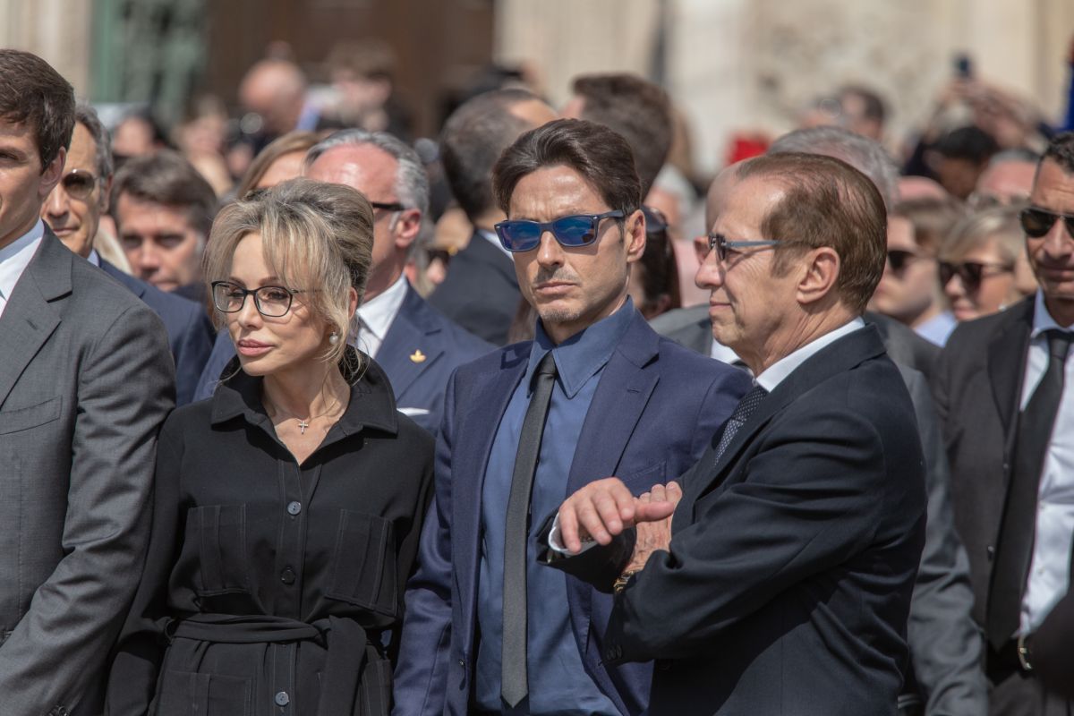 Funerali Silvio Berlusconi - Marina Berlusconi, Pier Silvio Berlusconi, Paolo Berlusconi