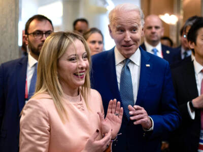 Giorgia Meloni e Joe Biden