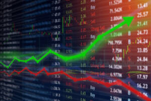 finanza grafico azioni perdita guadagno