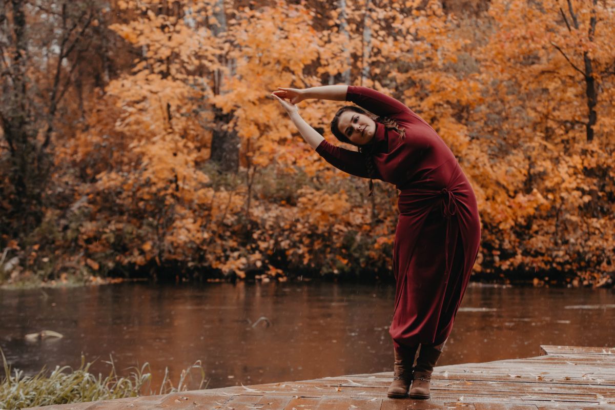 ragazza in autunno