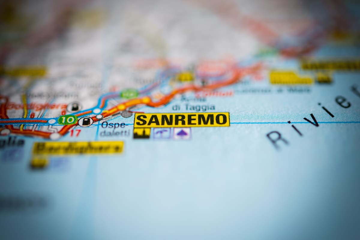 Sanremo su mappa