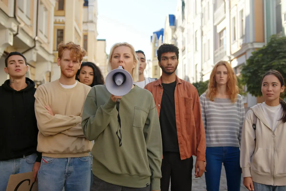 attivisti, protesta