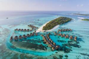 Resort palafitte alle Maldive