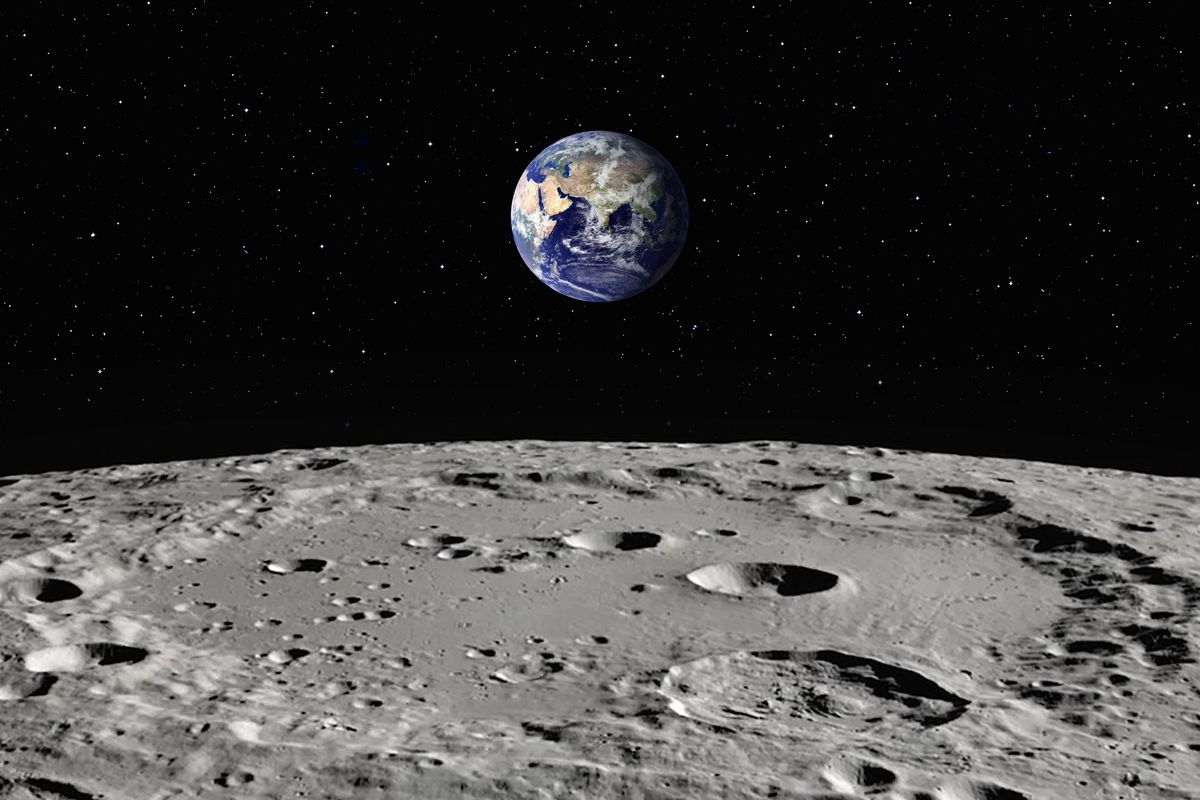 La Terra visibile dalla Luna