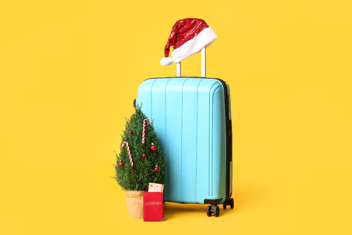 Una valigia per il viaggio di Natale