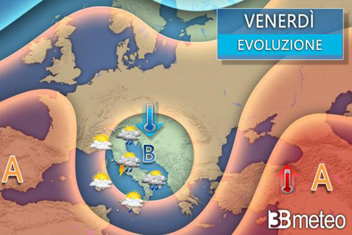 Previsioni meteo 3-6 ottobre: maltempo in arrivo