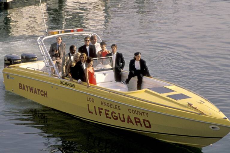 2 Toppe Baywatch – Bagnino Beach Patrol, Grandi 90 Mm, Termoadesive - 2