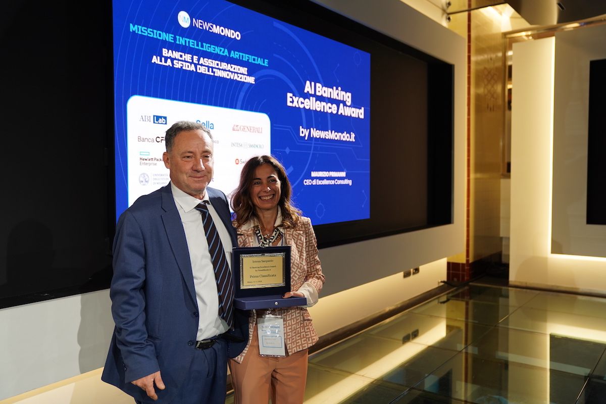 Alessandro Plateroti Annalisa Nurzia ai banking excellence award