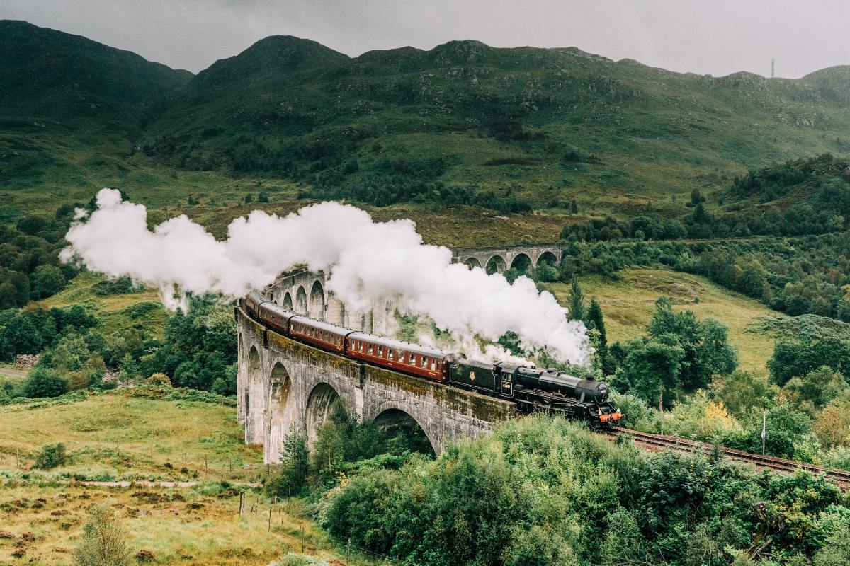 Il treno di Harry Potter a Hogwarts