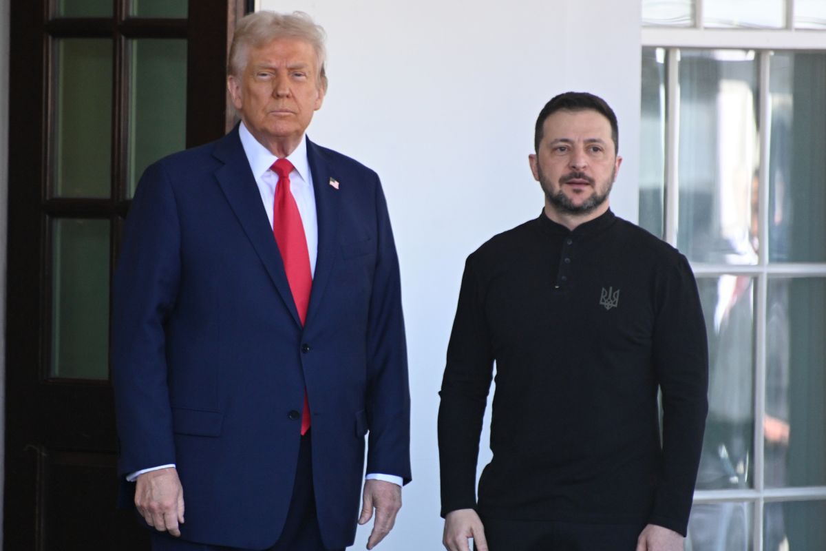 Donald  Trump e Volodymyr Zelensky