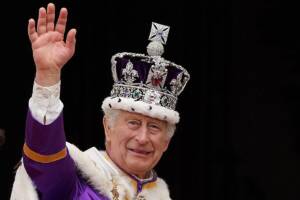 Un primo piano di Re Carlo III