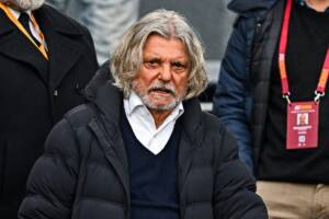 Un primo piano di Massimo Ferrero