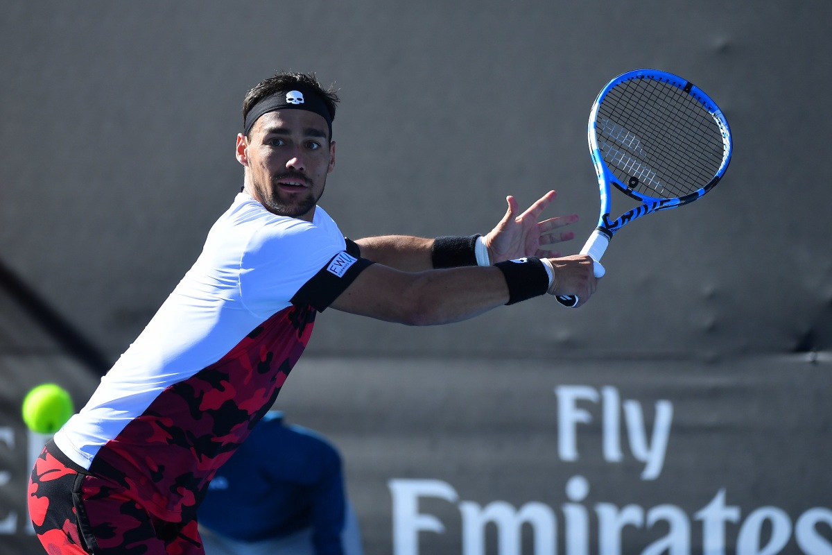 Un primo piando di Fabio Fognini