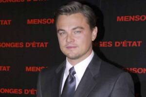Leonardo DiCaprio in un primo piano